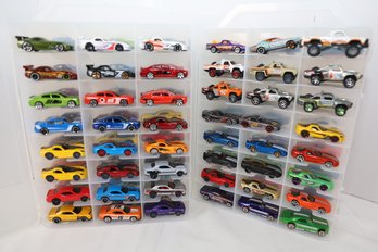 LOT 69 - APROX. 96 VINTAGE HOT WHEELS IN TWO CASES (ALL ONE OWNER STORED AND NOT PLAYED WITH FROM NEW!)
