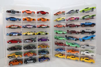 LOT 71 - APROX. 96 VINTAGE HOT WHEELS IN TWO CASES (ALL ONE OWNER STORED AND NOT PLAYED WITH FROM NEW!)