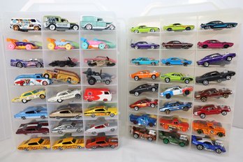 LOT 72 - APROX. 96 VINTAGE HOT WHEELS IN TWO CASES (ALL ONE OWNER STORED AND NOT PLAYED WITH FROM NEW!)