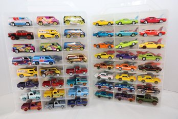 LOT 73 - APROX. 96 VINTAGE HOT WHEELS IN TWO CASES (ALL ONE OWNER STORED AND NOT PLAYED WITH FROM NEW!)