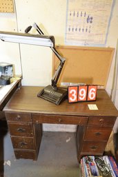 396 - DESK AND REALLY COOL LAMP