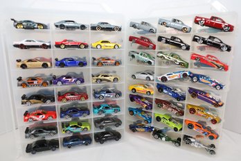 LOT 77 - APROX. 96 VINTAGE HOT WHEELS IN TWO CASES (ALL ONE OWNER STORED AND NOT PLAYED WITH FROM NEW!)