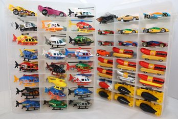 LOT 79 - APROX. 96 VINTAGE HOT WHEELS IN TWO CASES (ALL ONE OWNER STORED AND NOT PLAYED WITH FROM NEW!)