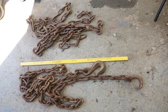 LOT 263 - TWO HEAVY DUTY CHAINS