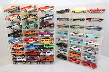LOT 80 - APROX. 96 VINTAGE HOT WHEELS IN TWO CASES (ALL ONE OWNER STORED AND NOT PLAYED WITH FROM NEW!)