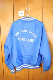 57 - AMAZING VINTAGE 'OLDE TYME CRUISIN' AUTO CLUB' JACKET / NAME: RUSTY - MADE IN USA - WOW!!!!