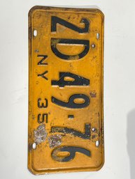 39 - 1935 NEW YORK PLATE