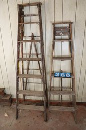 LOT 268 - TWO LADDERS