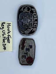 59 - VINTAGE BUCKLES, 'PETE' FIREFIGHTER, POLICE, REALLY COOL!