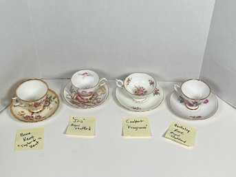 173 - ANTIQUE TEA CUPS