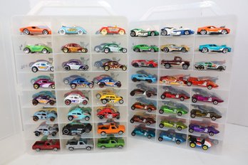 LOT 162 - APROX. 96 VINTAGE HOT WHEELS IN TWO CASES (ALL ONE OWNER STORED AND NOT PLAYED WITH FROM NEW!)