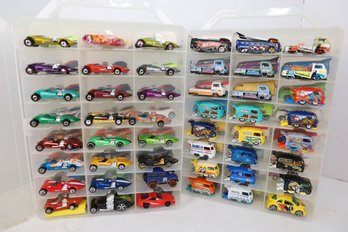 LOT 163 - APROX. 96 VINTAGE HOT WHEELS IN TWO CASES (ALL ONE OWNER STORED AND NOT PLAYED WITH FROM NEW!)