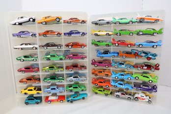 LOT 164 - APROX. 96 VINTAGE HOT WHEELS IN TWO CASES (ALL ONE OWNER STORED AND NOT PLAYED WITH FROM NEW!)