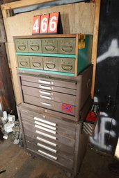 466 - VINTAGE TOOL BOXES AND ITEMS INSIDE