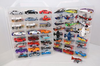 LOT 170 - APROX. 96 VINTAGE HOT WHEELS IN TWO CASES (ALL ONE OWNER STORED AND NOT PLAYED WITH FROM NEW!)