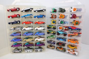 LOT 171 - APROX. 96 VINTAGE HOT WHEELS IN TWO CASES (ALL ONE OWNER STORED AND NOT PLAYED WITH FROM NEW!)