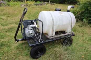 471 - CART WITH PUMP AND STORAGE CONTAINER