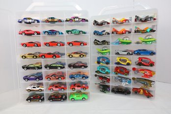 LOT 174 - APROX. 96 VINTAGE HOT WHEELS IN TWO CASES (ALL ONE OWNER STORED AND NOT PLAYED WITH FROM NEW!)