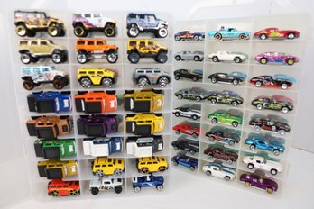 LOT 175 - APROX. 96 VINTAGE HOT WHEELS IN TWO CASES (ALL ONE OWNER STORED AND NOT PLAYED WITH FROM NEW!)