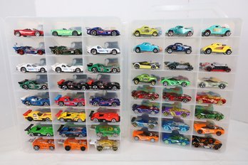 LOT 177 - APROX. 96 VINTAGE HOT WHEELS IN TWO CASES (ALL ONE OWNER STORED AND NOT PLAYED WITH FROM NEW!)
