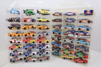 LOT 180 - APROX. 96 VINTAGE HOT WHEELS IN TWO CASES (ALL ONE OWNER STORED AND NOT PLAYED WITH FROM NEW!)