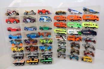 LOT 182 - APROX. 96 VINTAGE HOT WHEELS IN TWO CASES (ALL ONE OWNER STORED AND NOT PLAYED WITH FROM NEW!)