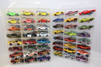 LOT 183 - APROX. 96 VINTAGE HOT WHEELS IN TWO CASES (ALL ONE OWNER STORED AND NOT PLAYED WITH FROM NEW!)