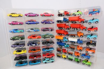 LOT 184 - APROX. 96 VINTAGE HOT WHEELS IN TWO CASES (ALL ONE OWNER STORED AND NOT PLAYED WITH FROM NEW!)