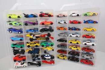 LOT 186 - APROX. 96 VINTAGE HOT WHEELS IN TWO CASES (ALL ONE OWNER STORED AND NOT PLAYED WITH FROM NEW!)
