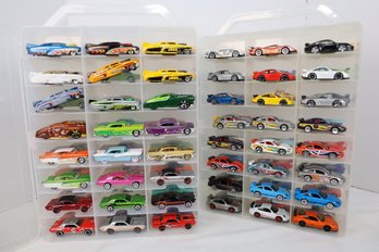 LOT 188 - APROX. 96 VINTAGE HOT WHEELS IN TWO CASES (ALL ONE OWNER STORED AND NOT PLAYED WITH FROM NEW!)