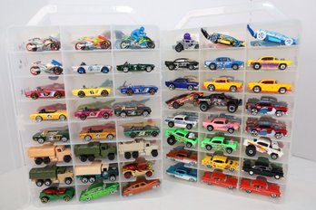 LOT 190 - APROX. 96 VINTAGE HOT WHEELS IN TWO CASES (ALL ONE OWNER STORED AND NOT PLAYED WITH FROM NEW!)