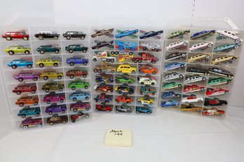 LOT 191 - APROX. 144 VINTAGE HOT WHEELS IN THREE CASES (ALL ONE OWNER STORED AND NOT PLAYED WITH FROM NEW!)