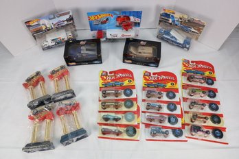 204 - MASSIVE COLLECTION OF 25TH ANNIVERSARY HOT WHEEL CARS AND MORE NEW IN PACKS!