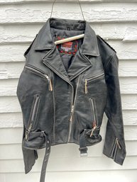 117 - LEATHER JACKET, LARGE