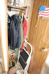 169 - ITEMS IN ENTRY CLOSET