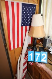 172 - FLAG AND LAMPS