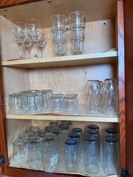 235 - GLASSWARE, CONTENTS OF THIS CUPBOARD