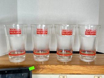 236 - VINTAGE KAR-LAC MIXSERV GLASSES , REALLY NICE!