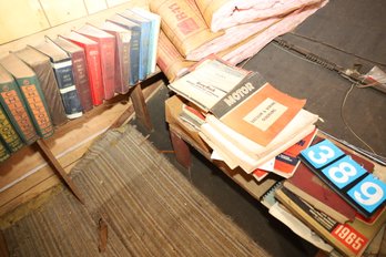 LOT 389 - ALL ITEMS BETWEEN RED TAPE LINES - BIG LOT (UPSTAIRS) (OLD MANUALS)