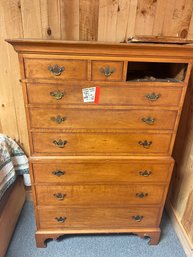 262 - ANTIQUE DRESSER, TOP DRAWER NEED GLUE/WORK, GROUND LEVEL