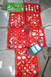 LOT 18 - AMAZING COLLECTION OF SO MANY NICE XMAS ORNAMENTS WITH CASES! MUST SEE!