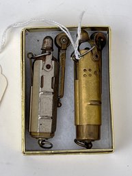 186 - WW2 TRENCH LITER AND OTHER VINTAGE LIGHTER, VERY NICE!