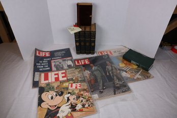 LOT 7 - 1800'S BIBLE / EARLY 1900'S MARK TWAIN AND LIFE MAG'S!