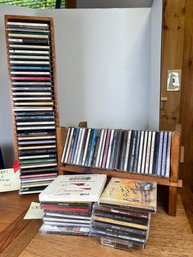 295 - CD'S AND RACK