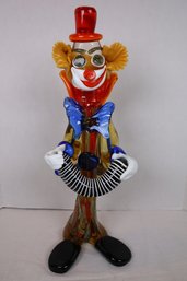 LOT 9 - TOTALLY AMAZING HUGE HAND BLOWN GLASS CLOWN WITH GREAT DETAIL! WOW!
