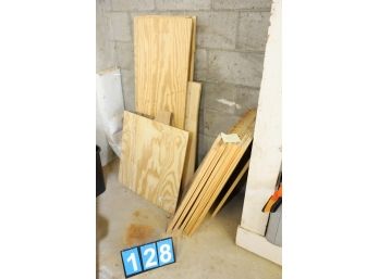 SCRAP WOOD - 2 LOCATIONS IN GUEST HOUSE BASEMENT -MUST TAKE ALL - MARKED 128