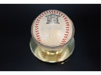 RED SOX H.O.f. PLAYERS SIGNED BALL! - MARKED 7