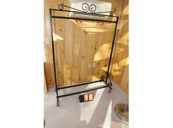 LOT 16 - REALLY NICE METAL ART DECO CLOTHING RACK