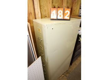 LOT 182 - VINTAGE FILE CABINET