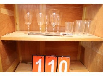 LOT 110 - GLASSWARE